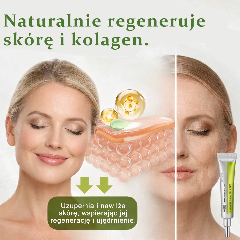 👏🌿Dumnie opracowane i zatwierdzone przez polskie instytucje💫Tiworld® Zaawansowany krem liftingująco-odnawiający z peptydami o działaniu podobnym do botoksu + retinolem Vita-A – tylko dziś 70% zniżki