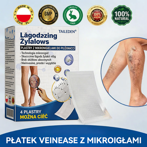🎖️🇵🇱👨‍⚕️✅TAILEDEN® VeinEase Plastry z Mikronakłuciami⚡Natychmiastowa ulga, długotrwałe rezultaty.z